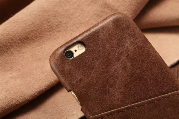 Echt Leder Handy Hülle mit Kartenfach für iPhone 7 Plus